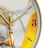 Multicolour Modern Plastic Stylish Non Ticking Silent Analog Wall Clock -12 inch