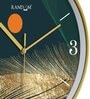 Multicolour Modern Plastic Stylish Non Ticking Silent Analog Wall Clock -12 inch