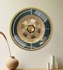 Multicolour Modern Plastic Stylish Non Ticking Silent Analog Wall Clock -12 inch