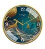 Multicolour Modern Plastic Stylish Non Ticking Silent Analog Wall Clock -12 inch