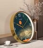 Multicolour Modern Plastic Stylish Non Ticking Silent Analog Wall Clock -12 inch