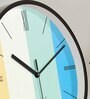 Multicolour Modern Plastic Stylish Non Ticking Silent Analog Wall Clock -12 inch