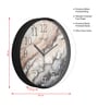 Multicolour Modern Plastic Stylish Non Ticking Silent Analog Wall Clock -12 inch