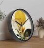 Multicolour Modern Plastic Stylish Non Ticking Silent Analog Wall Clock -12 inch