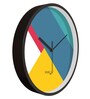 Multicolour Modern Plastic Stylish Non Ticking Silent Analog Wall Clock -12 inch