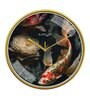 Multicolour Modern Plastic Stylish Non Ticking Silent Analog Wall Clock -12 inch