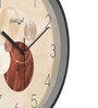 Multicolour Modern Plastic Stylish Non Ticking Silent Analog Wall Clock -12 inch