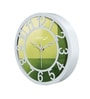 Multicolour Modern Plastic Stylish Non Ticking Silent Analog Wall Clock -8 Inch