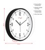 Multicolour Modern Plastic Stylish Non Ticking Silent Analog Wall Clock -12 inch