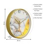 Multicolour Modern Plastic Stylish Non Ticking Silent Analog Wall Clock -12 inch
