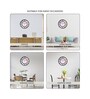 Multicolour Modern Plastic Stylish Non Ticking Silent Analog Wall Clock -8 Inch