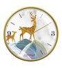 Multicolour Modern Plastic Stylish Non Ticking Silent Analog Wall Clock -12 inch