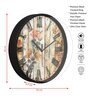 Multicolour Modern Plastic Stylish Non Ticking Silent Analog Wall Clock -12 inch