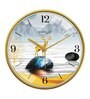Multicolour Modern Plastic Stylish Non Ticking Silent Analog Wall Clock -12 inch