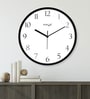 Multicolour Modern Plastic Stylish Non Ticking Silent Analog Wall Clock -12 inch