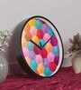 Multicolour Modern Plastic Stylish Non Ticking Silent Analog Wall Clock -12 inch