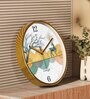 Multicolour Modern Plastic Stylish Non Ticking Silent Analog Wall Clock -12 inch