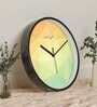 Multicolour Modern Plastic Stylish Non Ticking Silent Analog Wall Clock -12 inch