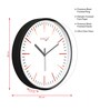 Multicolour Modern Plastic Stylish Non Ticking Silent Analog Wall Clock -12 inch