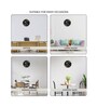 Multicolour Modern Plastic Stylish Non Ticking Silent Analog Wall Clock -12 inch