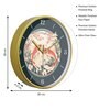 Multicolour Modern Plastic Stylish Non Ticking Silent Analog Wall Clock -12 inch