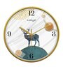 Multicolour Modern Plastic Stylish Non Ticking Silent Analog Wall Clock -12 inch