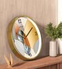 Multicolour Modern Plastic Stylish Non Ticking Silent Analog Wall Clock -12 inch