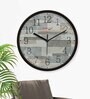 Multicolour Modern Plastic Stylish Non Ticking Silent Analog Wall Clock -12 inch