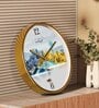 Multicolour Modern Plastic Stylish Non Ticking Silent Analog Wall Clock -12 inch