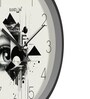 Multicolour Modern Plastic Stylish Non Ticking Silent Analog Wall Clock -12 inch