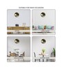 Multicolour Modern Plastic Stylish Non Ticking Silent Analog Wall Clock -12 inch