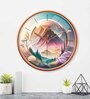 Multicolour Modern Plastic Stylish Non Ticking Silent Analog Wall Clock -12 inch