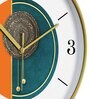 Multicolour Modern Plastic Stylish Non Ticking Silent Analog Wall Clock -12 inch