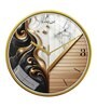 Multicolour Modern Plastic Stylish Non Ticking Silent Analog Wall Clock -12 inch