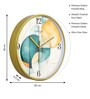 Multicolour Modern Plastic Stylish Non Ticking Silent Analog Wall Clock -12 inch