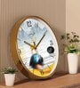 Multicolour Modern Plastic Stylish Non Ticking Silent Analog Wall Clock -12 inch