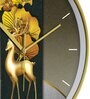 Multicolour Modern Plastic Stylish Non Ticking Silent Analog Wall Clock -12 inch