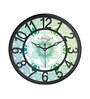 Multicolour Modern Plastic Stylish Non Ticking Silent Analog Wall Clock -8 Inch