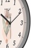 Multicolour Modern Plastic Stylish Non Ticking Silent Analog Wall Clock -12 inch