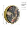 Multicolour Modern Plastic Stylish Non Ticking Silent Analog Wall Clock -12 inch