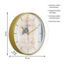 Multicolour Modern Plastic Stylish Non Ticking Silent Analog Wall Clock -12 inch
