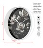 Multicolour Modern Plastic Stylish Non Ticking Silent Analog Wall Clock -12 inch
