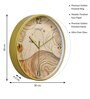 Multicolour Modern Plastic Stylish Non Ticking Silent Analog Wall Clock -12 inch