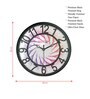 Multicolour Modern Plastic Stylish Non Ticking Silent Analog Wall Clock -8 Inch
