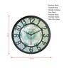 Multicolour Modern Plastic Stylish Non Ticking Silent Analog Wall Clock -8 Inch