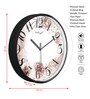 Multicolour Modern Plastic Stylish Non Ticking Silent Analog Wall Clock -12 inch