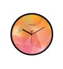 Multicolour Modern Plastic Stylish Non Ticking Silent Analog Wall Clock -12 inch