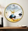Multicolour Modern Plastic Stylish Non Ticking Silent Analog Wall Clock -12 inch
