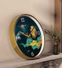 Multicolour Modern Plastic Stylish Non Ticking Silent Analog Wall Clock -12 inch