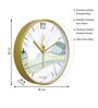 Multicolour Modern Plastic Stylish Non Ticking Silent Analog Wall Clock -12 inch